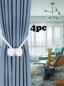 Magnetic Curtain Tiebacks, Made Of Thicker Twisted Cord And Strong Magnets, Multiple Color Options, Suitable For Curtain Fixing - Multicolor - View 10