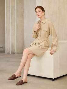 MOTF PREMIUM COMFORTABLE MINIMALIST ROUND TOE WOMEN FLAT SHOES FOR CHRISTMAS - Chocolate Brown - View 4