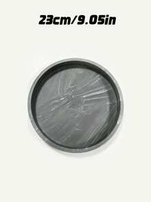 Dresser Tray, Silicone Round Tray, Decorative Storage Organizer Rack, Suitable For Bathrooms, Toilet Tanks, Bedrooms And Kitchen Countertops. It Can Store Jewelry, Candles, Lotion Bottles, Cosmetics And More, Marble‑White - Round marble - View 16
