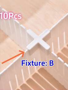 5/7/10Pcs Adjustable Drawer Organizer Boxes, Multi‑Purpose Drawer Dividers For Cosmetics Jewelry Underwear Socks Office Supplies, Dorm Storage - Multicolor - View 16