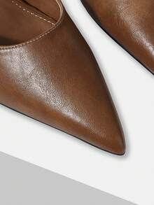 MOTF WOMEN'S POINTED TOES WITH HIGH HEELS ARE SUITABLE FOR DAILY WEAR AT WORKPLACE DATING PARTIES - Brown - View 6