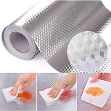 Stiker Backsplash Dapur, 16ft/10ft/3ft, Stiker Perekat untuk Laci, Stiker Dinding, Stiker Vinyl untuk Dekorasi Rumah, Dekorasi Musim Semi, Segarkan Rumah Anda, Festival - perak - View 7