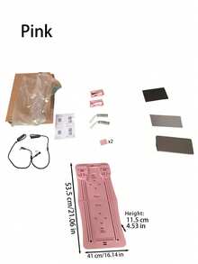 5-In-1 Foldable Pilates Board - Portable Pilates Training Board - Home Fitness Equipment With Resistance Bands, Made Of PP Anti-Twist Material, Great For Abs And Core Workouts, Perfect For Home Exercise - Multicolor - View 11