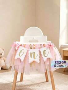 1 Boho Style 1st Birthday Banner - Boho Rainbow High Chair Banner - First Birthday Decor, Cake Toppers, Photographer Photography Props, A Wonderful 1st Birthday - Multicolor - View 1
