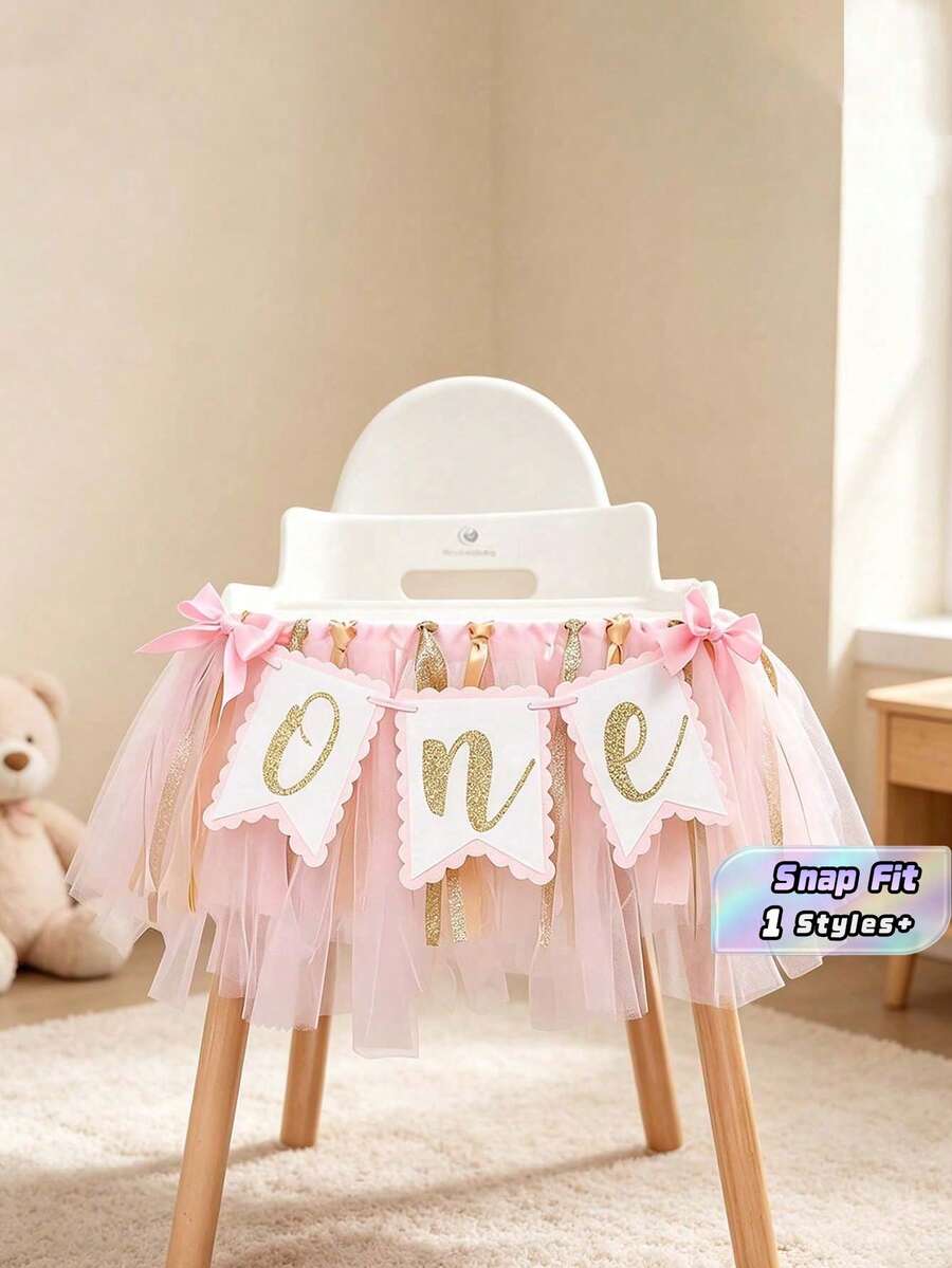 1 Boho Style 1st Birthday Banner - Boho Rainbow High Chair Banner - First Birthday Decor, Cake Toppers, Photographer Photography Props, A Wonderful 1st Birthday - Multicolor - View 1