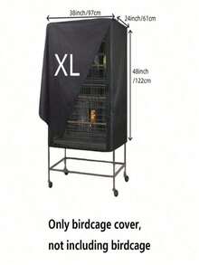 1 Piece Birdcage Cover, Light Blocking And Breathable Birdcage Cover, Waterproof And Dustproof, Night Birdcage, Pet Cage - Multicolor - View 14
