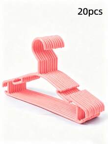 30/20/10-Piece Wet And Dry Non-Slip Plastic Hangers, Suitable For Newborn Children's Clothing, Children's Clothing Drying Racks, Children's Drying Rac - Multicolor - View 18