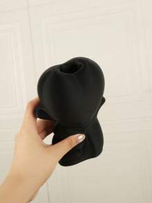 1PC Standard Size Hand Held Heart Artistic Human Figure Shaped Minimalist Tabletop Vase Planter For Fresh Dried Flower Display Elegant Modern Home Living Room Bedroom Office Desktop Centerpiece Decor Essential - A - View 8