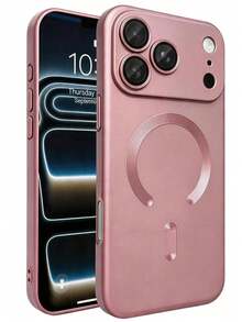 Teckwe Casing Ponsel - Produk Baru Casing Ponsel Magnetik Transparan Matte Mewah Kompatibel dengan iPhone 18 17 16 15 14 13 12 11 Pro Max Air, Dengan Bingkai Peredam Guncangan dan Penutup Pelindung Kamera, Menampilkan Tekstur Metalik Matte, Cat Metalik Tahan Benturan, Bingkai Lembut Pelindung Lensa, Penutup Tahan Guncangan - Berwarna merah muda - View 19