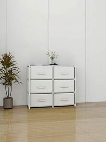 1pc Dustproof Storage Cabinet With Lid, Wardrobe, Bookcase, Storage Rack, Improves Space, Stable And Stylish, Easy To Assemble And Disassemble, Portable, Suitable For Living Room, Bedroom, Entrance, Office, Home, Multi-Layer Storage - View 11