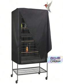 1 Piece Birdcage Cover, Light Blocking And Breathable Birdcage Cover, Waterproof And Dustproof, Night Birdcage, Pet Cage - Multicolor - View 1