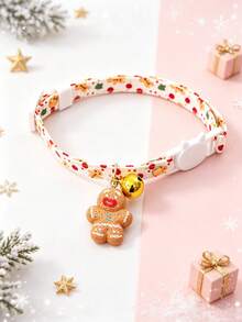 PETSIN Christmas Pet Collar With Bell & Cute Charms, Adjustable Quick Release Breakaway Collar For Cats Small Dogs, Holiday Pet Costume Accessories For Christmas Party & Pet Photo Shoot - Multicolor - View 14