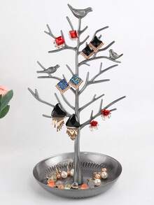 1PC Iron Metal Large Capacity Storage Rack Jewelry Organizer Display Stand For Bedroom Dressing Table Shop Store Counter Display Home Organization Gift - Multicolor - View 6