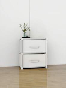 1pc Dustproof Storage Cabinet With Lid, Wardrobe, Bookcase, Storage Rack, Improves Space, Stable And Stylish, Easy To Assemble And Disassemble, Portable, Suitable For Living Room, Bedroom, Entrance, Office, Home, Multi-Layer Storage - View 6