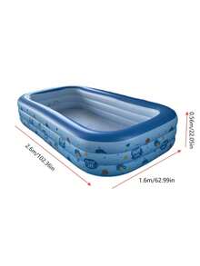 Inflatable Swimming Pool, Thickened Pvc Material, Portable, Foldable And Easy To Store, Suitable For Indoor, Yard, Party, Balcony, Summer Party, Family Gathering Water Play Pool - Multicolor - View 7