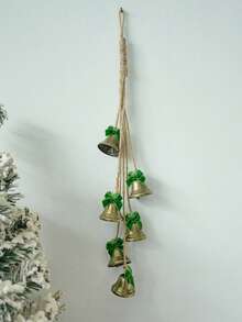 1PC Vintage Iron Metal Bell Christmas Hanging Ornament Ins Boho Style Decorative Prop Festive Scene Winter Holiday Party Home Decor Gift Must Haves - Multicolor - View 10