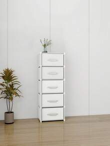 1pc Dustproof Storage Cabinet With Lid, Wardrobe, Bookcase, Storage Rack, Improves Space, Stable And Stylish, Easy To Assemble And Disassemble, Portable, Suitable For Living Room, Bedroom, Entrance, Office, Home, Multi-Layer Storage - View 9