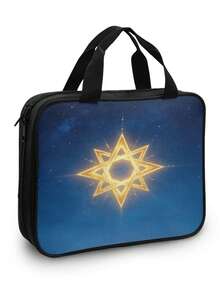 1PC Large Capacity Lightweight Waterproof Wear Resistant Moisture Proof Bible Cover Bag Multi Pockets Lay Flat Reading Design Holds Phone Pens Notebook Cards Portable Organizer Tote For Church Christian Women Men Sunday Service Religious Accessories - Multicolor - View 6