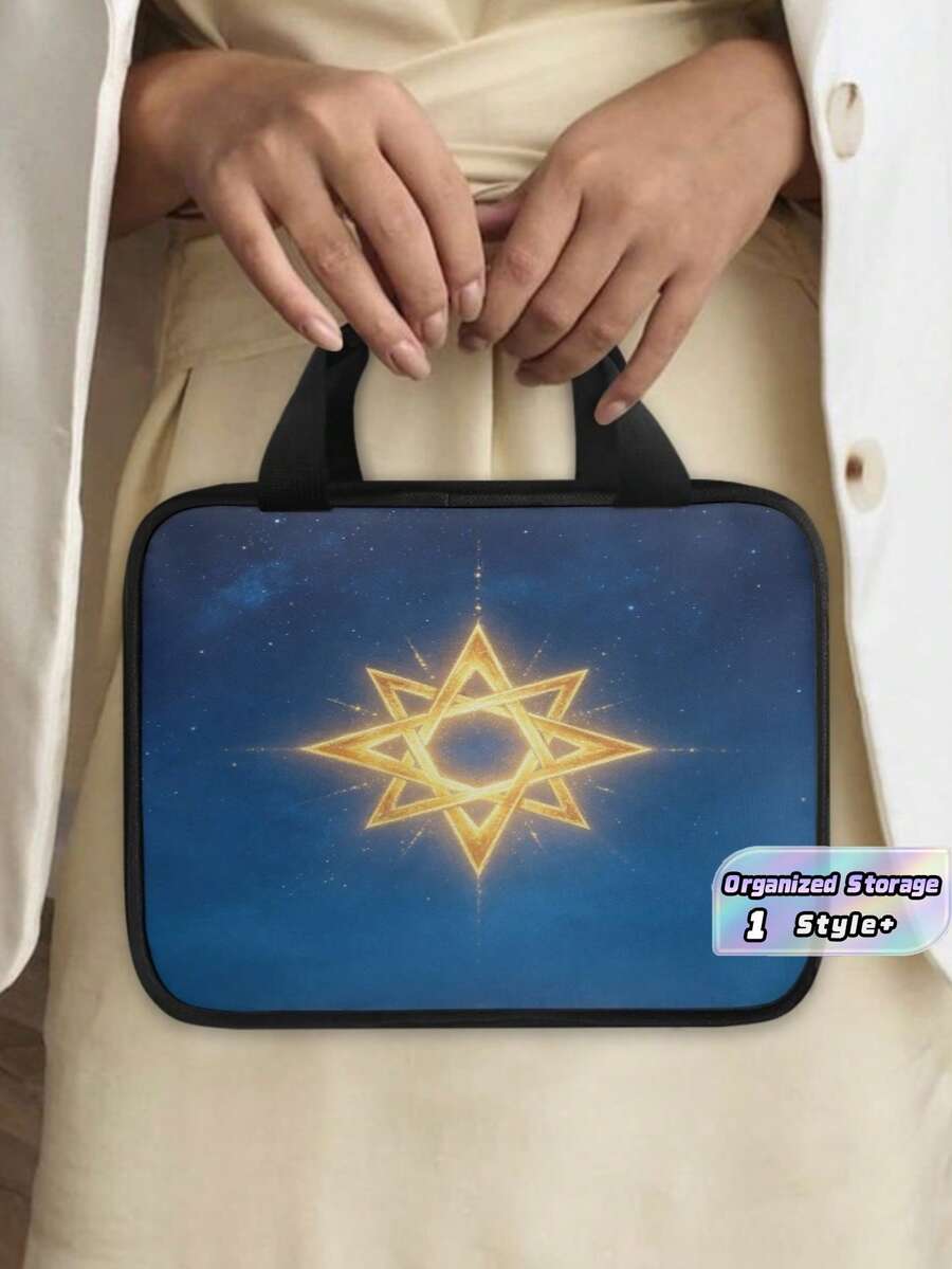 1PC Large Capacity Lightweight Waterproof Wear Resistant Moisture Proof Bible Cover Bag Multi Pockets Lay Flat Reading Design Holds Phone Pens Notebook Cards Portable Organizer Tote For Church Christian Women Men Sunday Service Religious Accessories - Multicolor - View 1