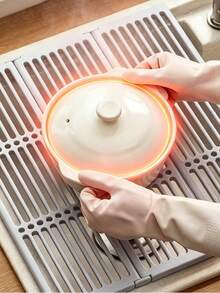 1 cái kệ thoát nước góc bếp đa năng gấp gọn tiết kiệm không gian, giá lưu trữ bằng nhựa bền, dễ lắp đặt, điều chỉnh được cho mặt bàn, tủ bếp, bồn rửa, đồ dùng gia đình cần có - Mã trung bình - Xem 6