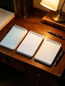 4Pcs Portable Pocket Notebook Set, 60 Sheets Per Book, Thick Grid Dot Page Mini Notepad, Student English Exercise Book Travel Memo Stationery - multicolor - View 6