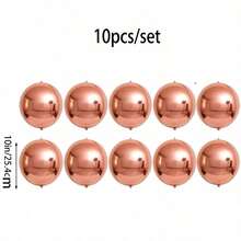 18‑Inch Heart‑Shaped Foil Balloon Set, Ideal For Wedding Decor, Engagement Parties, Birthday Parties And Anniversaries. Renderings Are For Reference Only. Balloons Only, Contents And Accessories Are Not Included. - 10 10 inch 4D balls - View 24