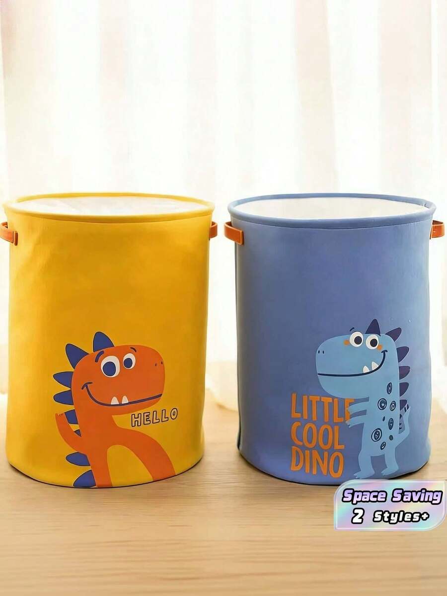 1PC Large Capacity Cotton Linen Drawstring Dirty Laundry Basket Collapsible Storage Bin Dustproof Woven Hamper Holder For Bedroom Bathroom Laundry Room Home Organization Gift - View 1