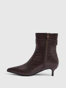 CUCCOO SZL Ladies Comfortable Casual Stiletto Brown Autumn And Winter High Heel Boots Fall Boots - Brown 7zz - View 4