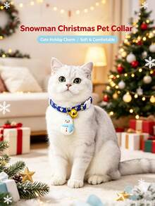PETSIN Christmas Pet Collar With Bell & Cute Charms, Adjustable Quick Release Breakaway Collar For Cats Small Dogs, Holiday Pet Costume Accessories For Christmas Party & Pet Photo Shoot - Multicolor - View 9