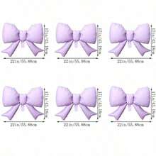 The Bow-Tie Aluminum-Foil Balloon Set Is Suitable For Birthday Parties, Engagement Ceremonies, Girl-Themed Banquets, And Interior Decoration Of Shops. - 6 22-inch bows. - View 19