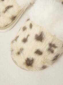 Cuccoo Ladies Home Slippers, Plush Inner, Comfortable And Warm, Beige, Embroidered Decoration, Flats - P-A8892 White - View 4