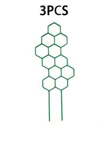 3/6 Piece Plant Climbing Support With Honeycomb Design, Plastic Rust-Resistant Shelf, Suitable For Vine Plants In Pots And Flowers, Lightweight, Foldable, Space-Saving, For Indoor/Outdoor Use In Garden, Balcony, And Patio, Multi-Purpose - One Size Fits All - View 10