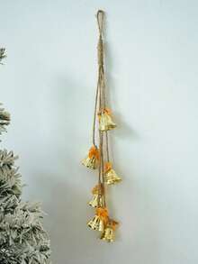1PC Vintage Iron Metal Bell Christmas Hanging Ornament Ins Boho Style Decorative Prop Festive Scene Winter Holiday Party Home Decor Gift Must Haves - Multicolor - View 11