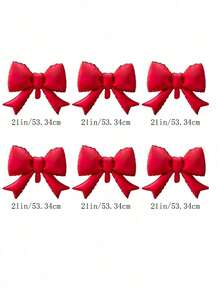 The Bow-Tie Aluminum-Foil Balloon Set Is Suitable For Birthday Parties, Engagement Ceremonies, Girl-Themed Banquets, And Interior Decoration Of Shops. - 6 22-inch bows. - View 17