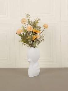 1PC Standard Size Hand Held Heart Artistic Human Figure Shaped Minimalist Tabletop Vase Planter For Fresh Dried Flower Display Elegant Modern Home Living Room Bedroom Office Desktop Centerpiece Decor Essential - A - View 9