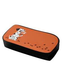1PC 600D Polyester Large Capacity Pencil Case Cute Dalmatian Dog Coffee Bean Print Zipper Closure Stationery Storage Pouch Multi‑Functional Pen Bag For Student Office Travel Daily Use - Multicolor - View 6