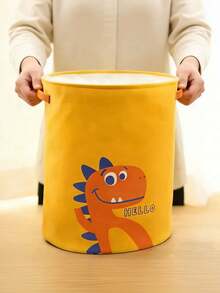 1PC Large Capacity Cotton Linen Drawstring Dirty Laundry Basket Collapsible Storage Bin Dustproof Woven Hamper Holder For Bedroom Bathroom Laundry Room Home Organization Gift - View 7