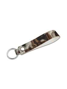 1PC PU Leather Ribbon Shape Durable Lightweight Fade Resistant Smooth Minimalist Keychain Car Key Chain Clip For Backpack Keys Wallet Purse Handbag Charm For Men Women Daily Use Travel Birthday Gift - Multicolor - View 8