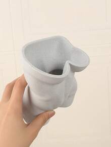 1PC Standard Size Modern Art Human Figure Shaped Sculptural Vase With Sleek Contemporary Minimalist Design For Home Desktop Tabletop Centerpiece Dried Fresh Flower Display Sturdy Non Slip Base Lightweight Easy Clean Space Saving Versatile Use - A - View 8
