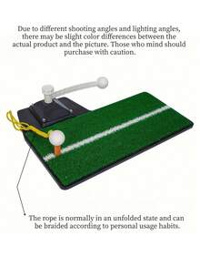 Golf Swing Trainer, Golf Hitting Mat, Chipping Practice Aid, Swing Detection Tool, Portable Personal Practice Ground For Indoor & Outdoor, Ideal Golf Equipment To Improve Swing, Accuracy & Performance - A - View 5