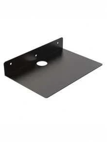1PC Metal Floating Shelf Black Wall Mounted Storage Rack Space Saving Display Organizer For Kitchen Garage Bedroom Living Room Camera Speaker Router TV Box Photos Home Decor Office Storage Wall Shelf - View 6