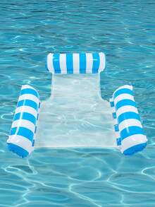 Inflatable Drainage Floating Chair Leisure Hammock With Backrest, Foldable Inflatable Pool Chair For Summer, Suitable For Spa, Pool, Beach Party Supplies, Multi-Purpose Vacation Pool Party Summer Outdoor Water Fun Floating Water Chair - multicolor - View 13
