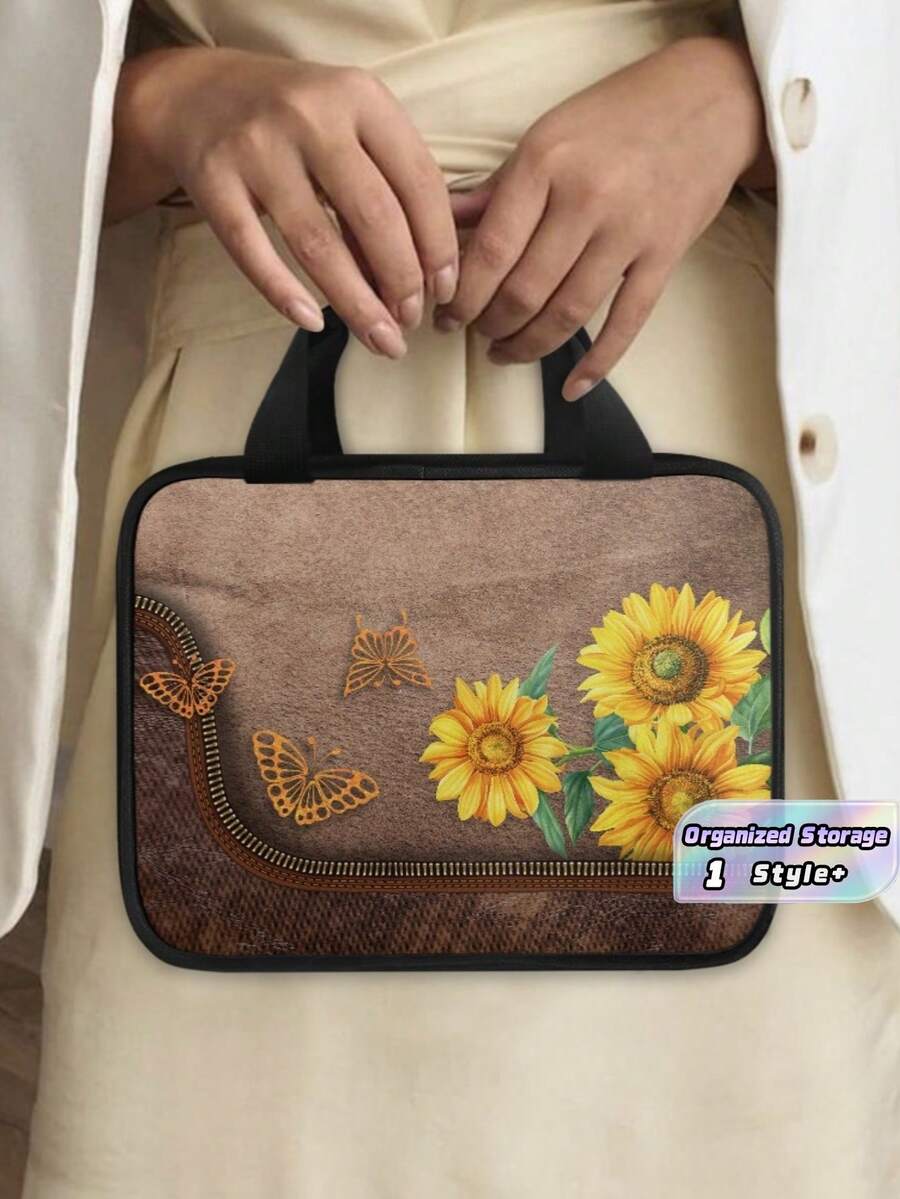 1PC Large Capacity Lightweight Waterproof Wear Resistant Bible Cover Bag Multi Pockets Lay Flat Reading Design Holds Phone Pens Notebook Portable Organizer For Church Christian Women Men Sunday Service Religious Accessories Gift - Multicolor - View 1