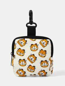 GARFIELD | SHEIN 多功能零錢包，附鎖扣與拉鍊口袋，零錢收納整理包，男女皆適用 - 貓-2 - 查看 1