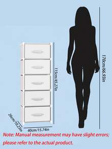 1pc Dustproof Storage Cabinet With Lid, Wardrobe, Bookcase, Storage Rack, Improves Space, Stable And Stylish, Easy To Assemble And Disassemble, Portable, Suitable For Living Room, Bedroom, Entrance, Office, Home, Multi-Layer Storage - View 4