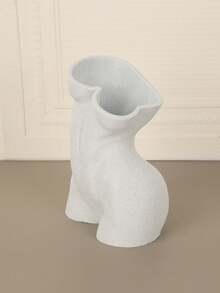 1PC Standard Size Modern Art Human Figure Shaped Sculptural Vase With Sleek Contemporary Minimalist Design For Home Desktop Tabletop Centerpiece Dried Fresh Flower Display Sturdy Non Slip Base Lightweight Easy Clean Space Saving Versatile Use - A - View 7