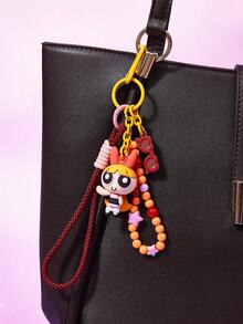 THE POWERPUFF GIRLS X Joivida Keychain, Bag Decoration, Bag Hanger Chain - Multicolor - View 2