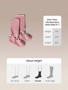 GLOWMODE 1 Pasang Kaos Kaki Katun Lembut Bernapas dengan Tali Jala Bergaris untuk Cengkeraman, Cocok untuk Barre, Balet, Pilates, Studio Tari, dan Aktivitas Kasual Sehari-hari - Dusty Rose - View 6