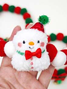 PETSIN 1 Piece, Christmas Pet Fur Ball Collar, Fun And Cute Holiday-Themed Necklace With Bells, Suitable For Small And Medium-Sized Pets - Multicolor - View 9