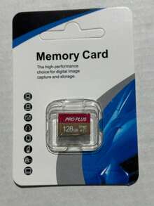 高速紅金記憶卡 256GB 128GB 64GB 32GB 附轉接卡，高速快閃 TF 卡 A1 C10 認證記憶 TF 卡，適用於安全監控／平板電腦／相機／手機／筆記型電腦／汽車音響／遊戲主機／音訊設備 - 紅金 - 查看 9